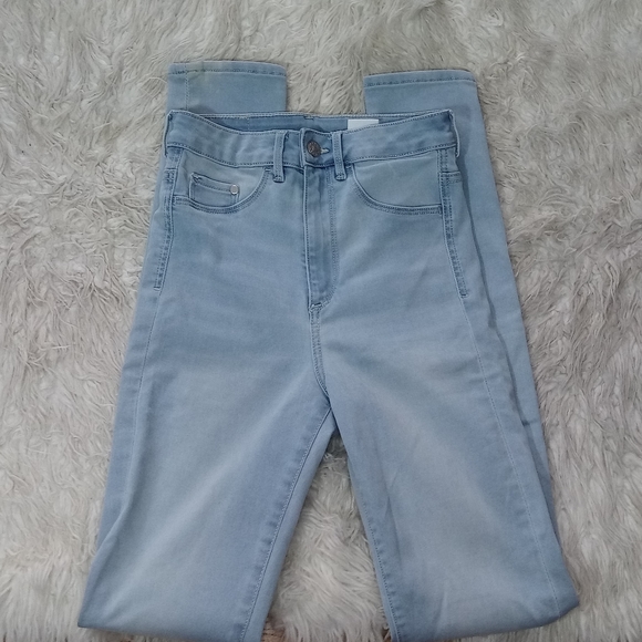 & Denim Super Skinny High waisted Jeggings Size 25 - Picture 7 of 12